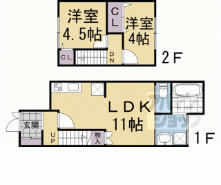 【深草越後屋敷町貸家】