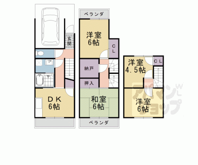 【松尾鈴川町貸家】間取