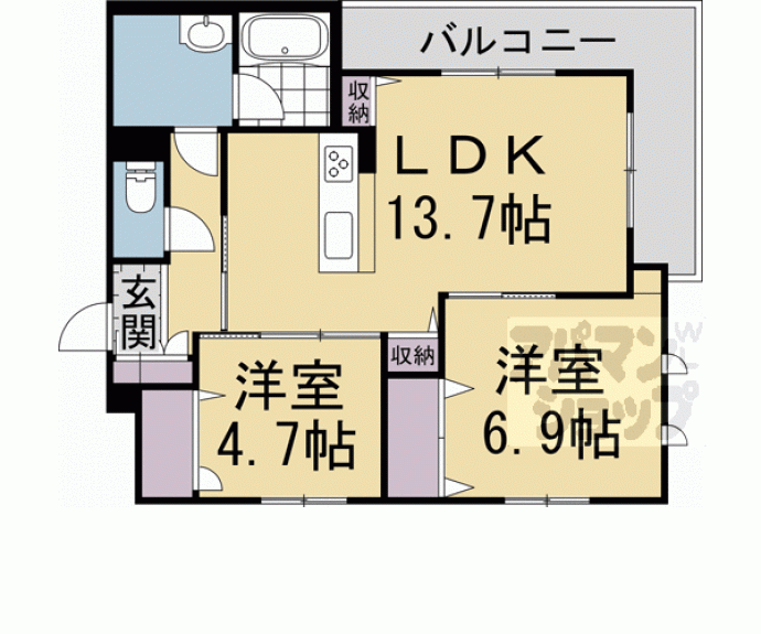 【シャーメゾン　ディーノヴノー】間取