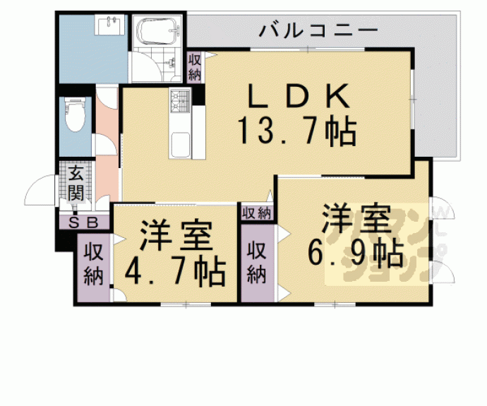 【シャーメゾンディーノヴノー】間取