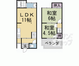 【一乗寺西水干町１－４貸家】