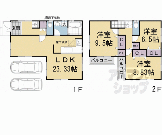 【久我御旅町貸家】間取