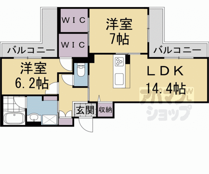 【六条荘】間取