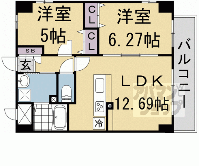 【仮称）西大路　ＰＪ】間取