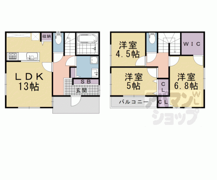 【東つつじヶ丘都台戸建】間取