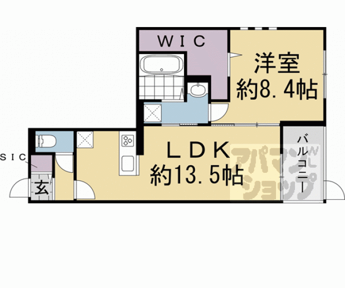 【仮称）新丸太町ハイツ】間取