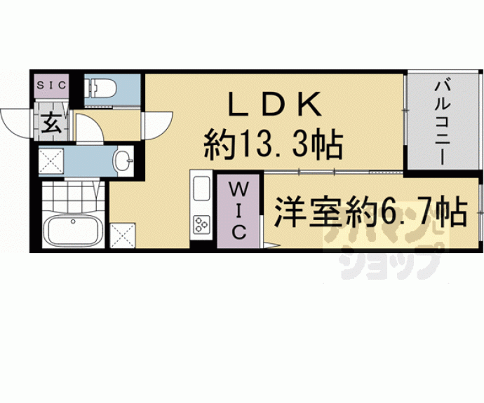 【仮称）新丸太町ハイツ】間取