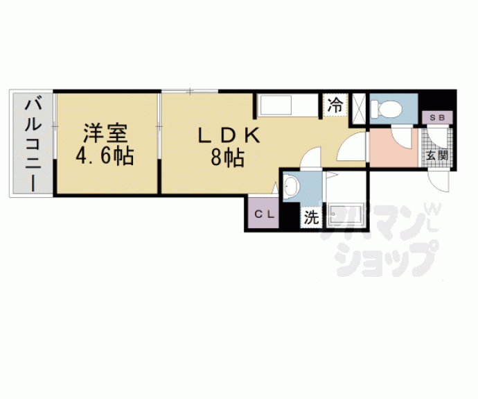 【仮称）伏見区深草石橋町ハイツ】間取