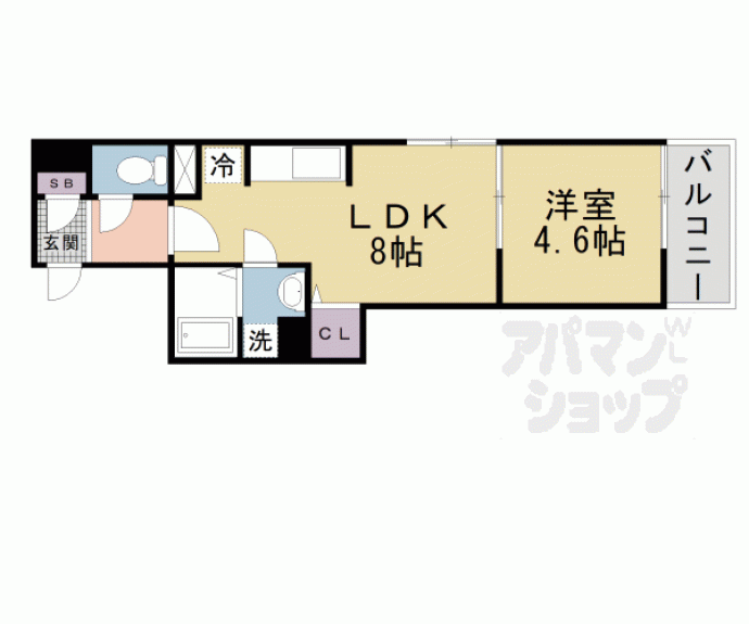 【仮称）伏見区深草石橋町ハイツ】間取