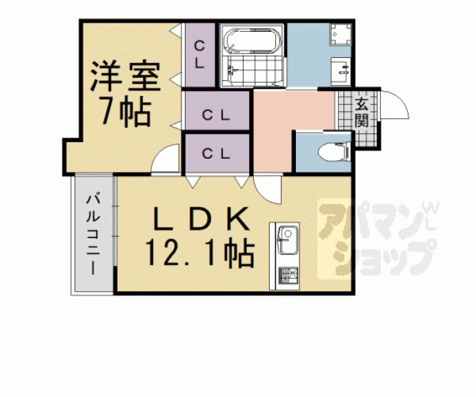 【仮）下津林番条町マンション】間取