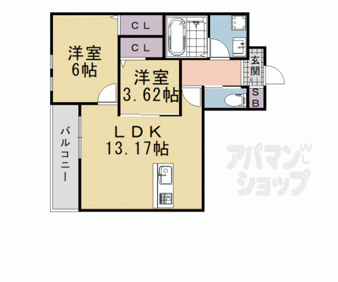 【仮）下津林番条町マンション】間取