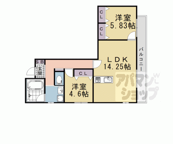 【仮）下津林番条町マンション】間取