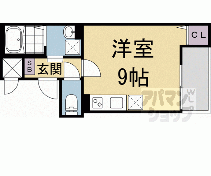 【仮称）京都市南区西九条唐戸町ＡＰ】間取