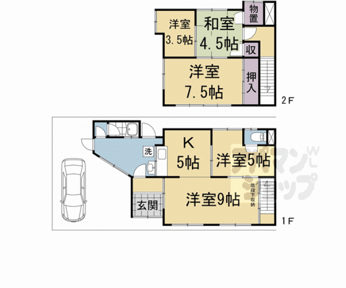 【向島庚申町貸家】間取