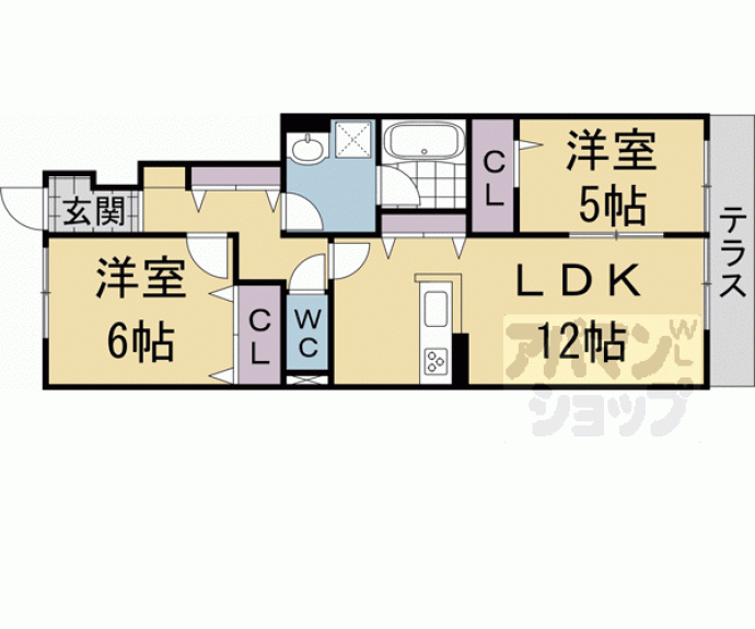 【仮称）南区久世築山町ハイツ】間取