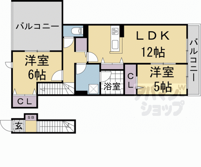 【グランシャリオ京都南】間取