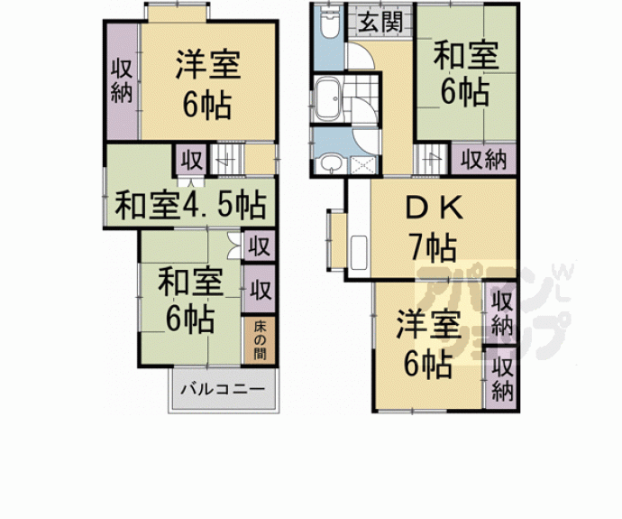 【神明石塚貸家】間取