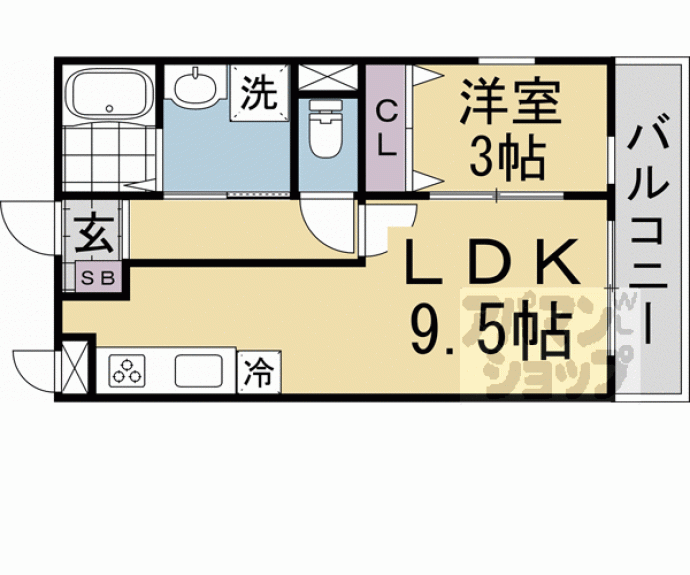 【レクエルド宝ヶ池】間取