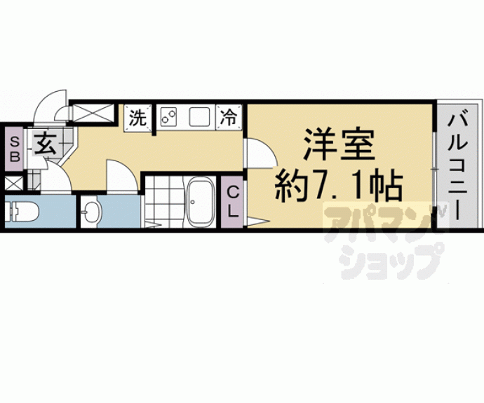 【ヴィラ四条大宮】間取