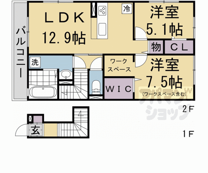 【Ｄ－ｒｏｏｍ京都市右京区嵯峨釈迦堂門前】間取