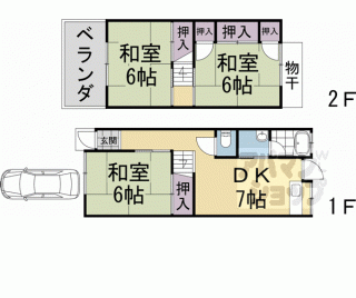 【久世築山町２６－５貸家】