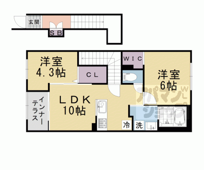 【サンフィット桂】間取