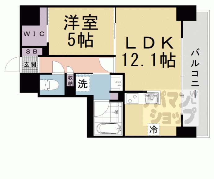 【ブランシエスタ山科大塚】間取