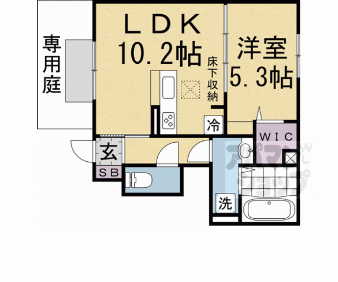 【（仮称）Ｄ－ｒｏｏｍ西ノ京月光町】間取