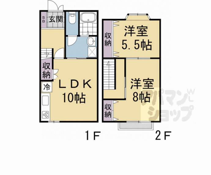 【東岩本町２貸家】間取