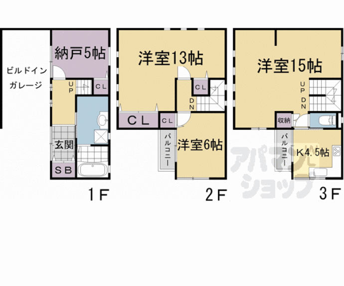 【坂東屋町貸家】間取