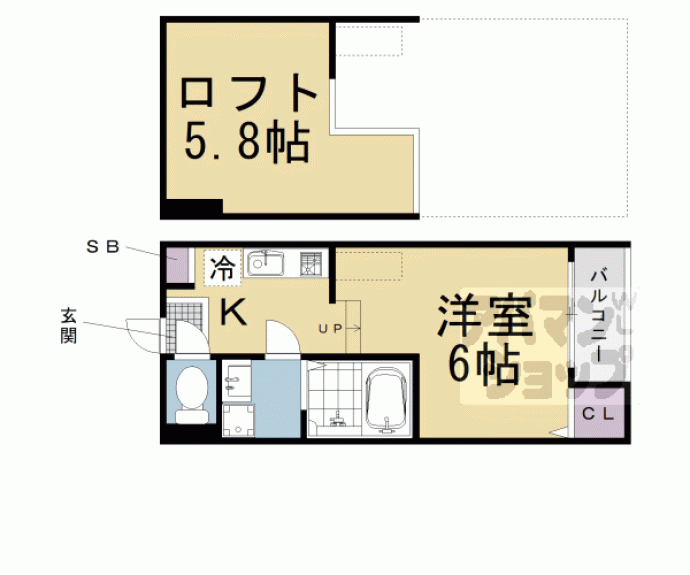 【ハーモニーテラス京都石田Ⅱ】間取