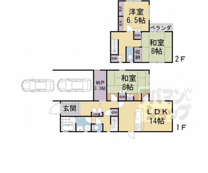 【吉田下大路町７番地貸家】間取