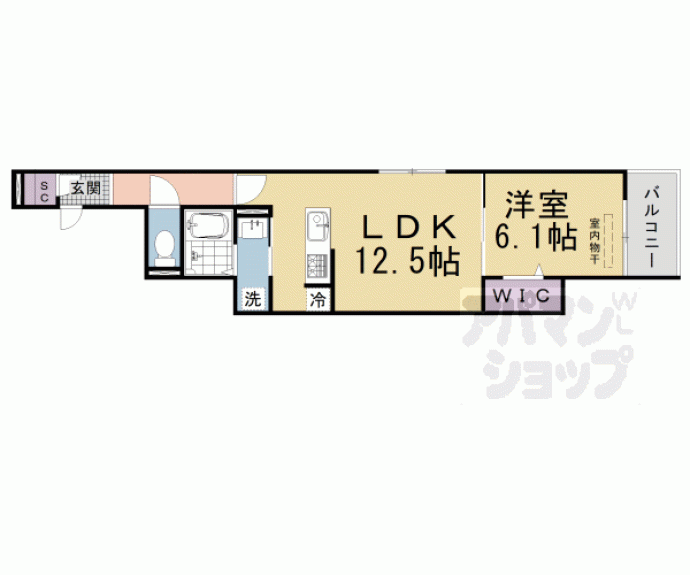 【仮称）Ｄ－ｒｏｏｍ京都市伏見区両替町】間取