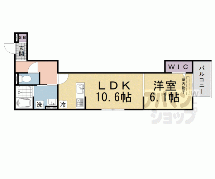 【仮称）Ｄ－ｒｏｏｍ京都市伏見区両替町】間取