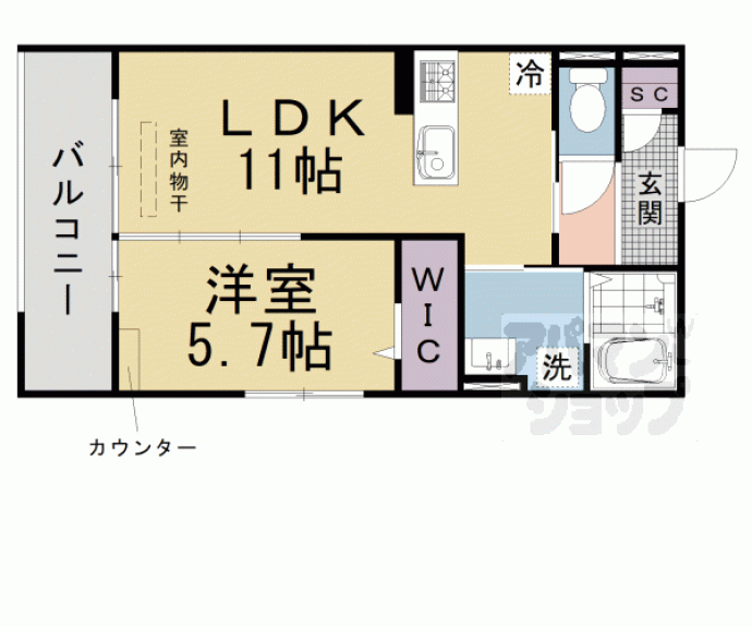 【ヴォーグ丹波橋】間取