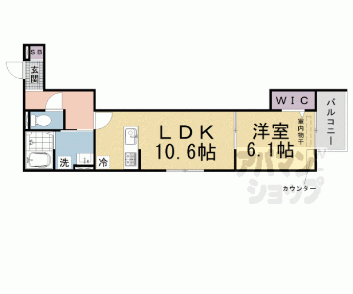 【仮称）Ｄ－ｒｏｏｍ京都市伏見区両替町】間取