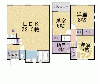 【小山南溝町教室付き貸家】