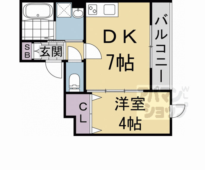 【ＴＨＥ　ＧＡＲＮＥＴ　ＳＵＩＴＥ　ＲＥＳＩＤＥＮＣＥ　京大前ＥＡＳＴ】間取