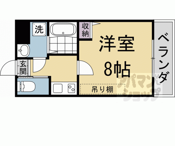 【仮）フラッティ金閣寺南】間取