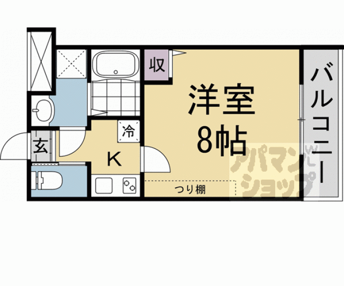 【（仮称）フラッティ金閣寺南】間取