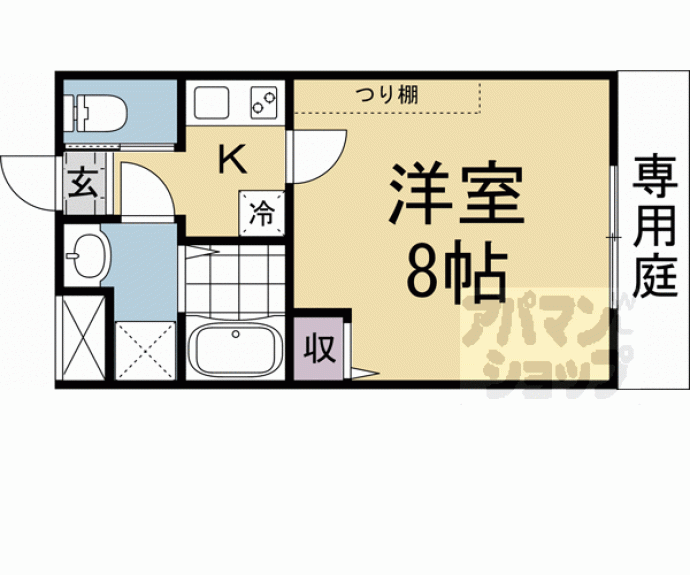 【（仮称）フラッティ金閣寺南】間取