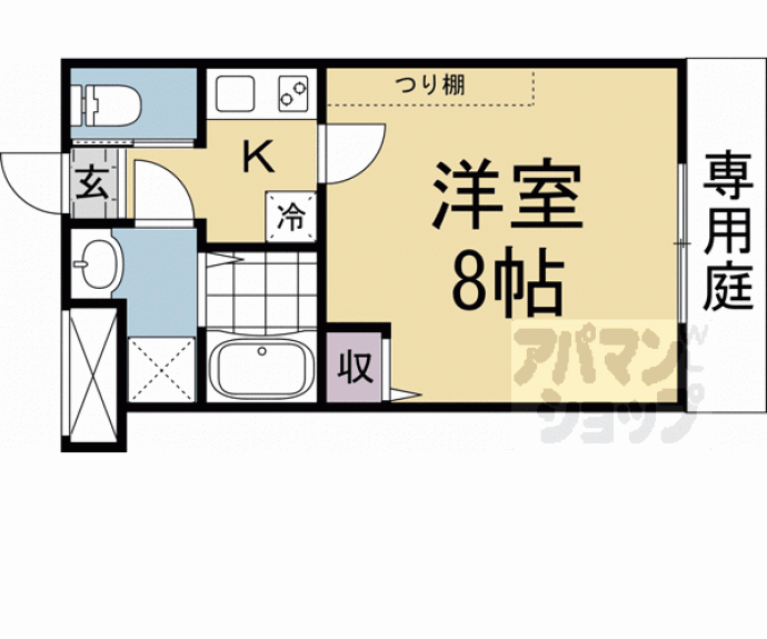 【（仮称）フラッティ金閣寺南】間取