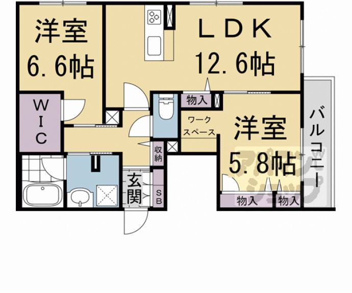 【シャーメゾン　アラキ】間取