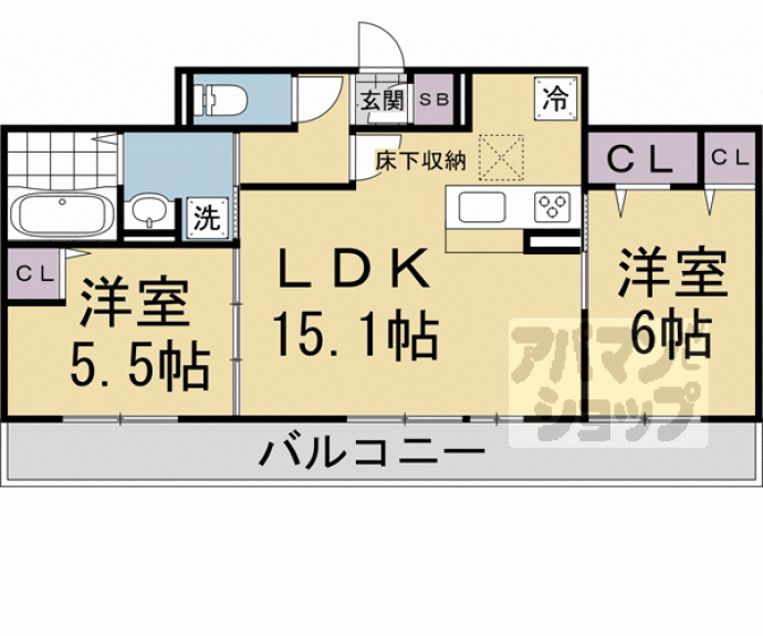 【Ｇｌｉｃｉｎａ　上賀茂】間取