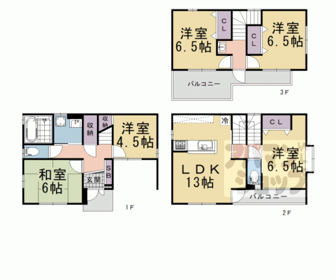 【今里戸建】間取