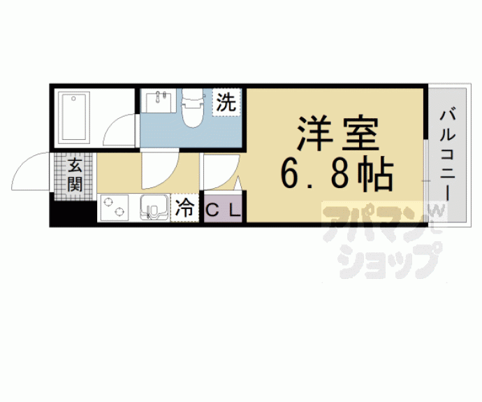 【スターアパートメント京都東野】間取