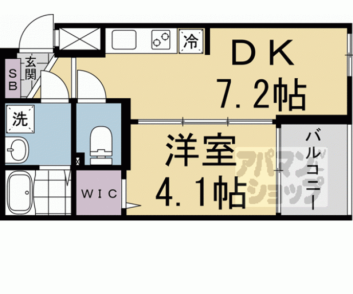 【ソルテラスＴＨＥ　ＫＹＯＴＯ東寺】間取