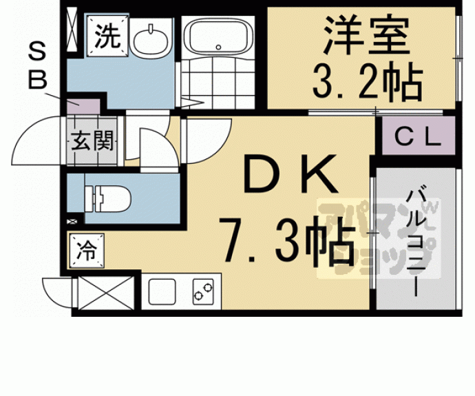 【ソルテラスＴＨＥ　ＫＹＯＴＯ東寺】間取