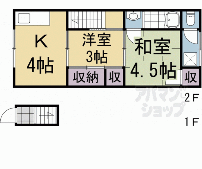 【野田町アパート　Ｄ棟】間取