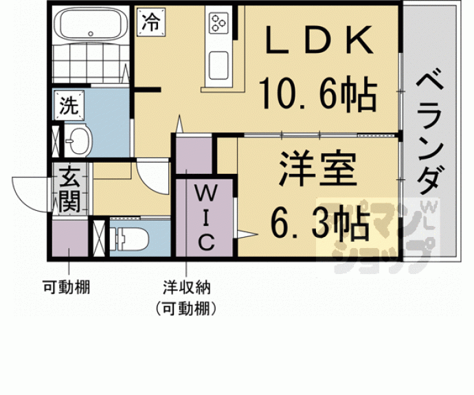 【（仮称）ユアメゾン円町】間取